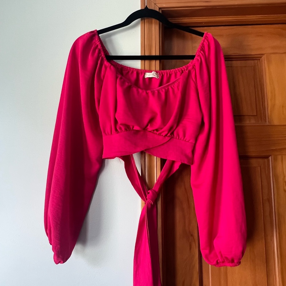 Altar'd State Vibrant Pink Blouse